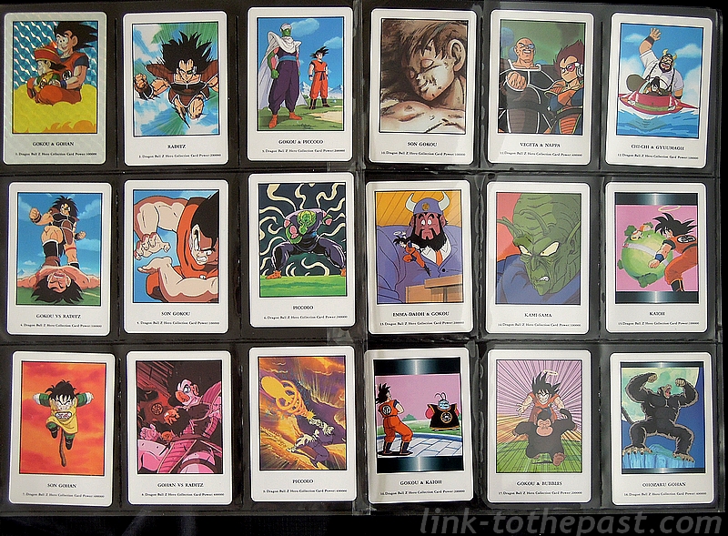 Cartes Dragon Ball Z Hero Collection Part.1 – Link to the past