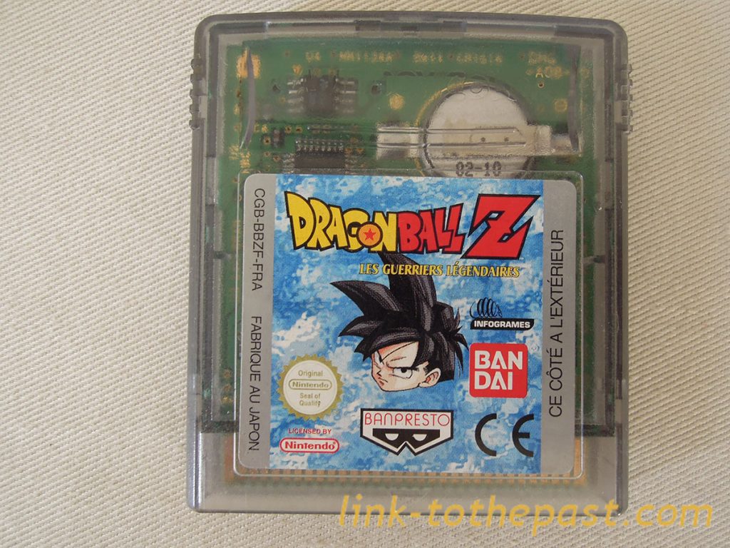 DRAGON BALL Z les guerriers légendaires sur Game Boy Color cartouche
