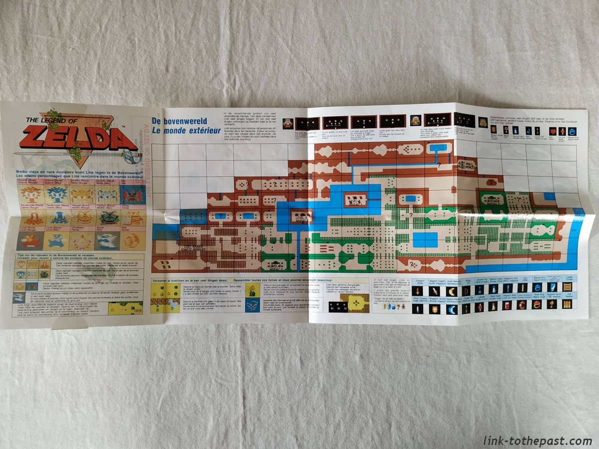 carte zelda nes fah